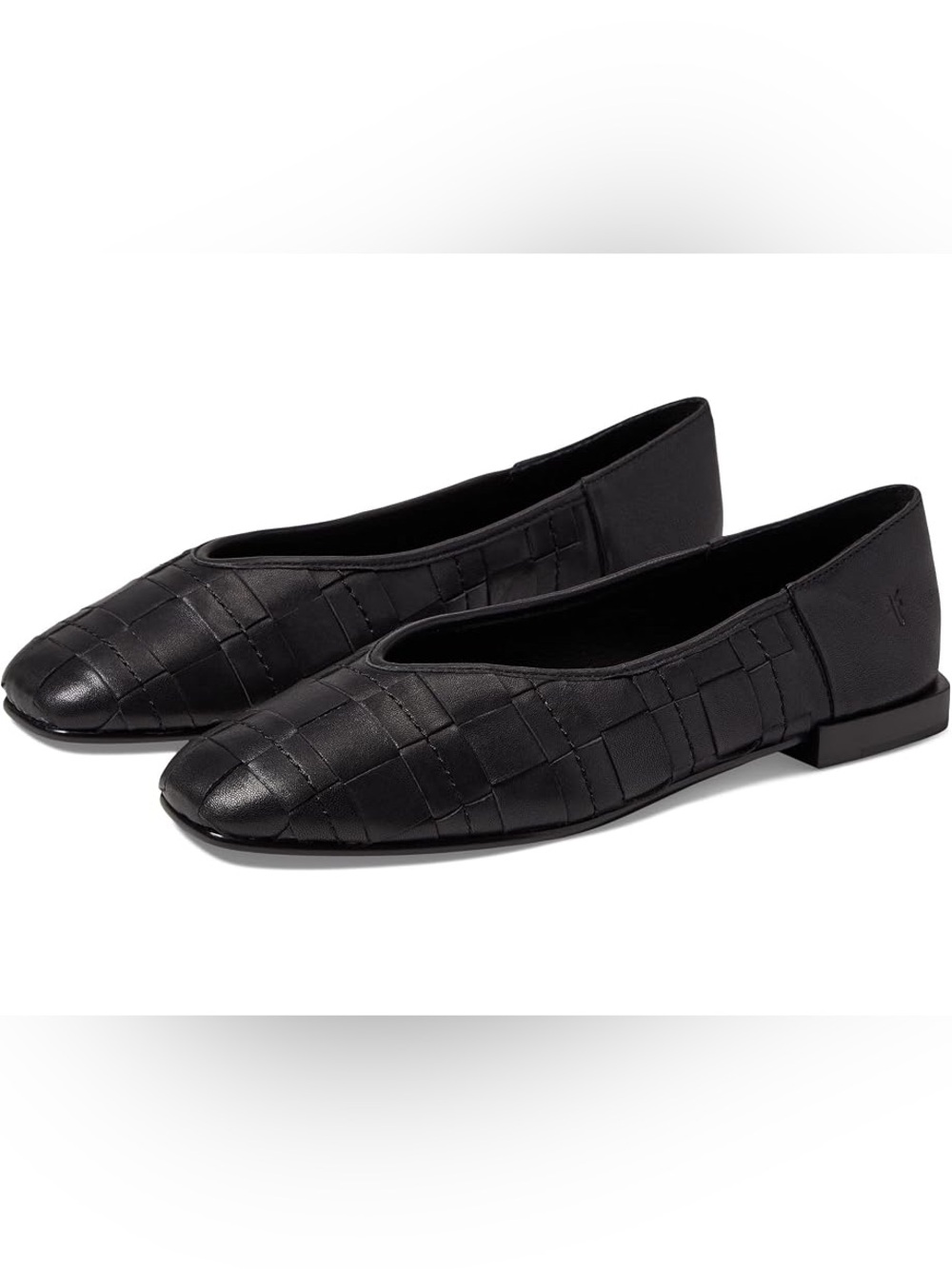 Frye Black Claire Quilted Leather Women's Slip-On Flats